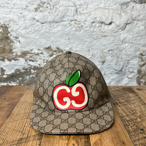 Gucci Waxed Canvas Cherry Hat L