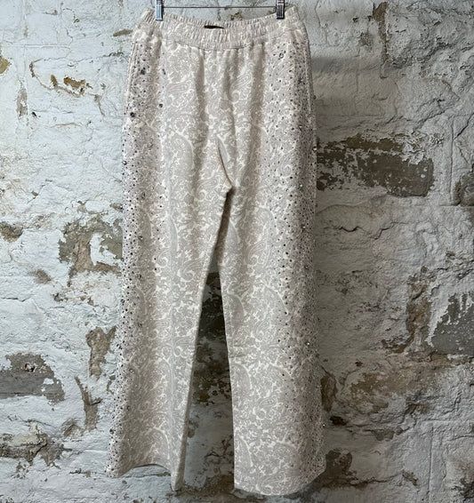Birth Of Royal Child Cashew Blossom Sweatpants Cream Sz M