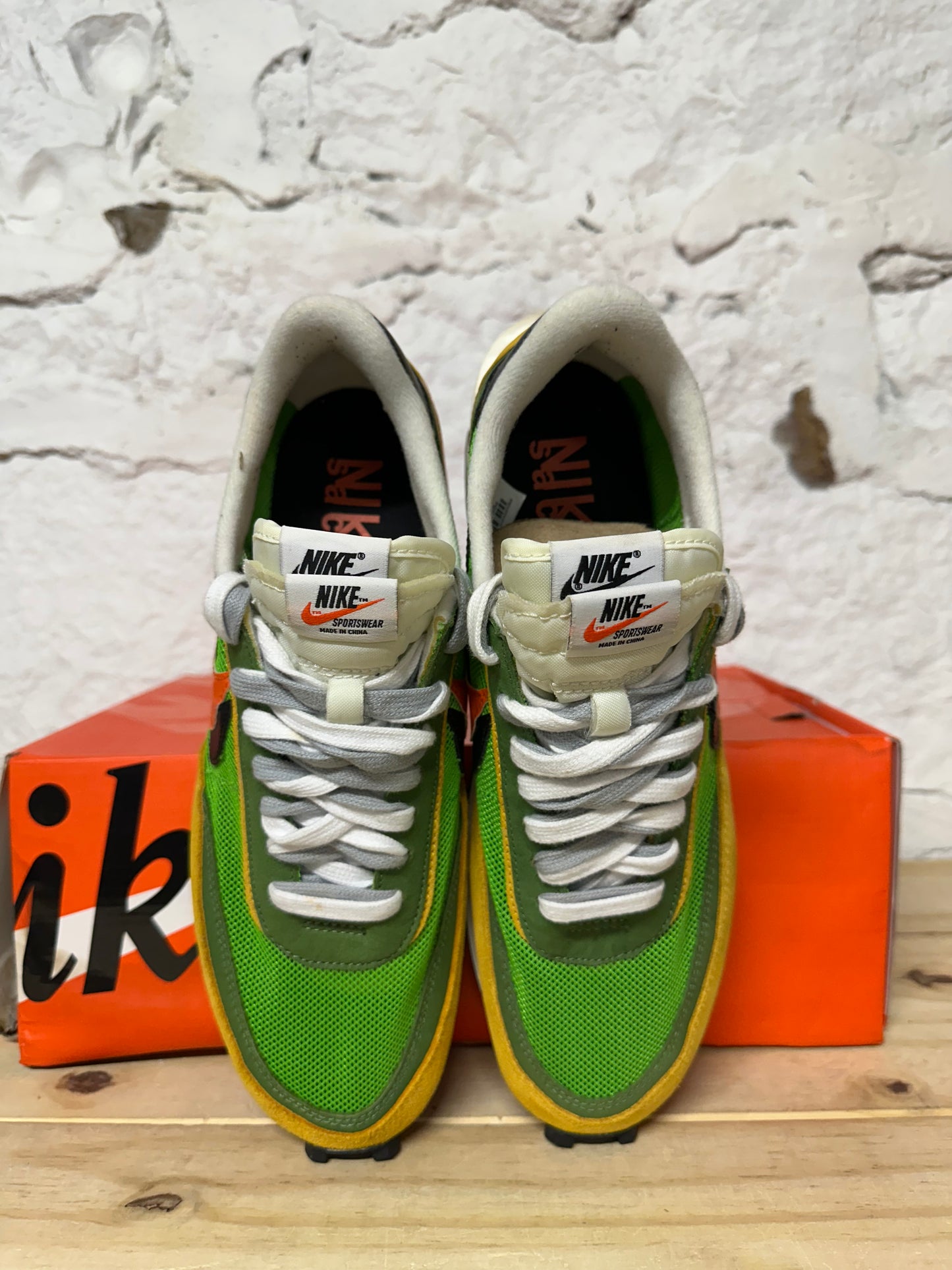Nike LD Waffle Sacai Racer Green White Sz 10.5