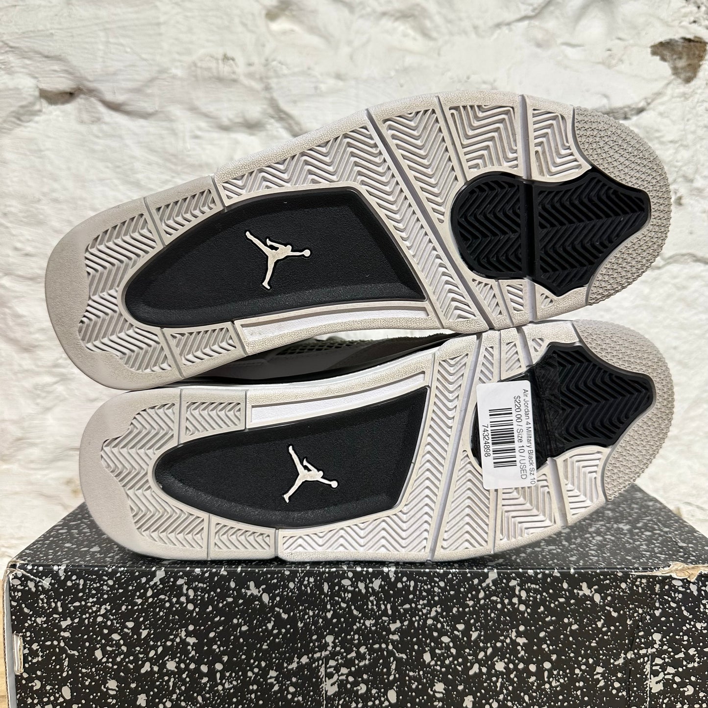 Air Jordan 4 Military Black Sz 10