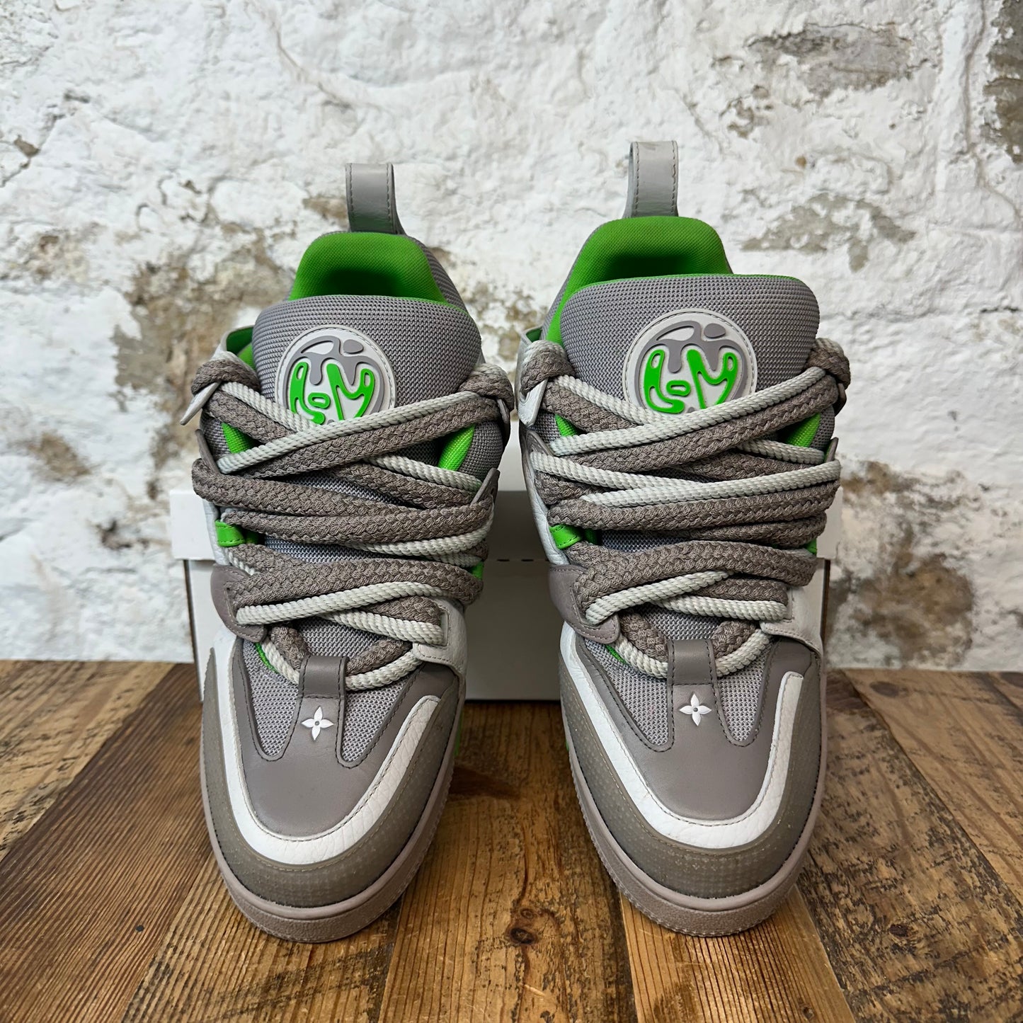 Louis Vuitton Colm Dillane Green Gray Skate Sz 10.5 (9LV) No Box