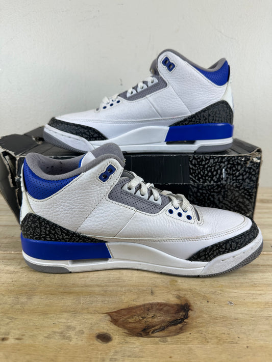 Air Jordan 3 Racer Blue Sz 8.5
