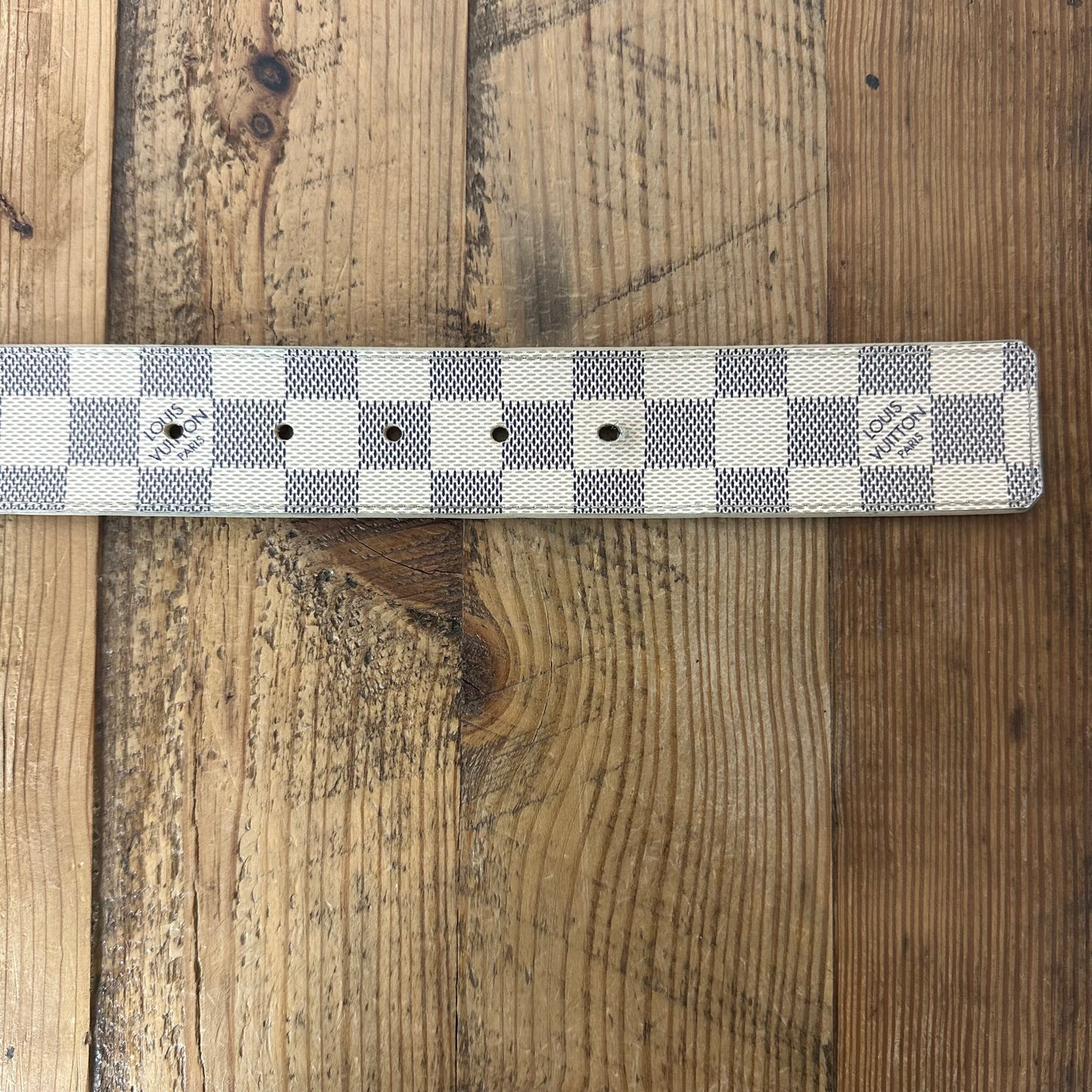 Louis Vuitton Damier Azure Belt Sz (95/38) W/ Box