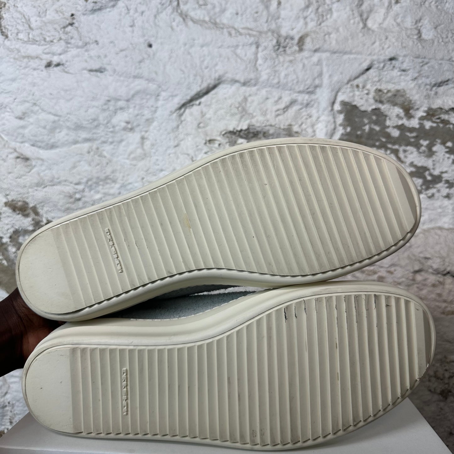 Rick Owens Vintage Gray Suede Milk Sneaker Sz 15 (48) No Box