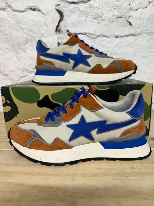 Bape Road Sta Orange Blue Sz 8