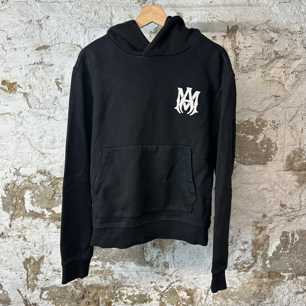 Amiri White MA Black Hoodie Sz M