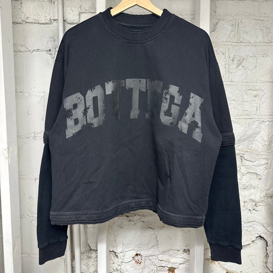 Bottega Desires War Double Layer Thermal Long Sleeve T-Shirt Sz S