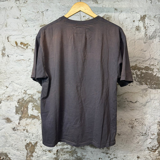 Rhude Eagle Logo T-shirt Brown Grey Sz S