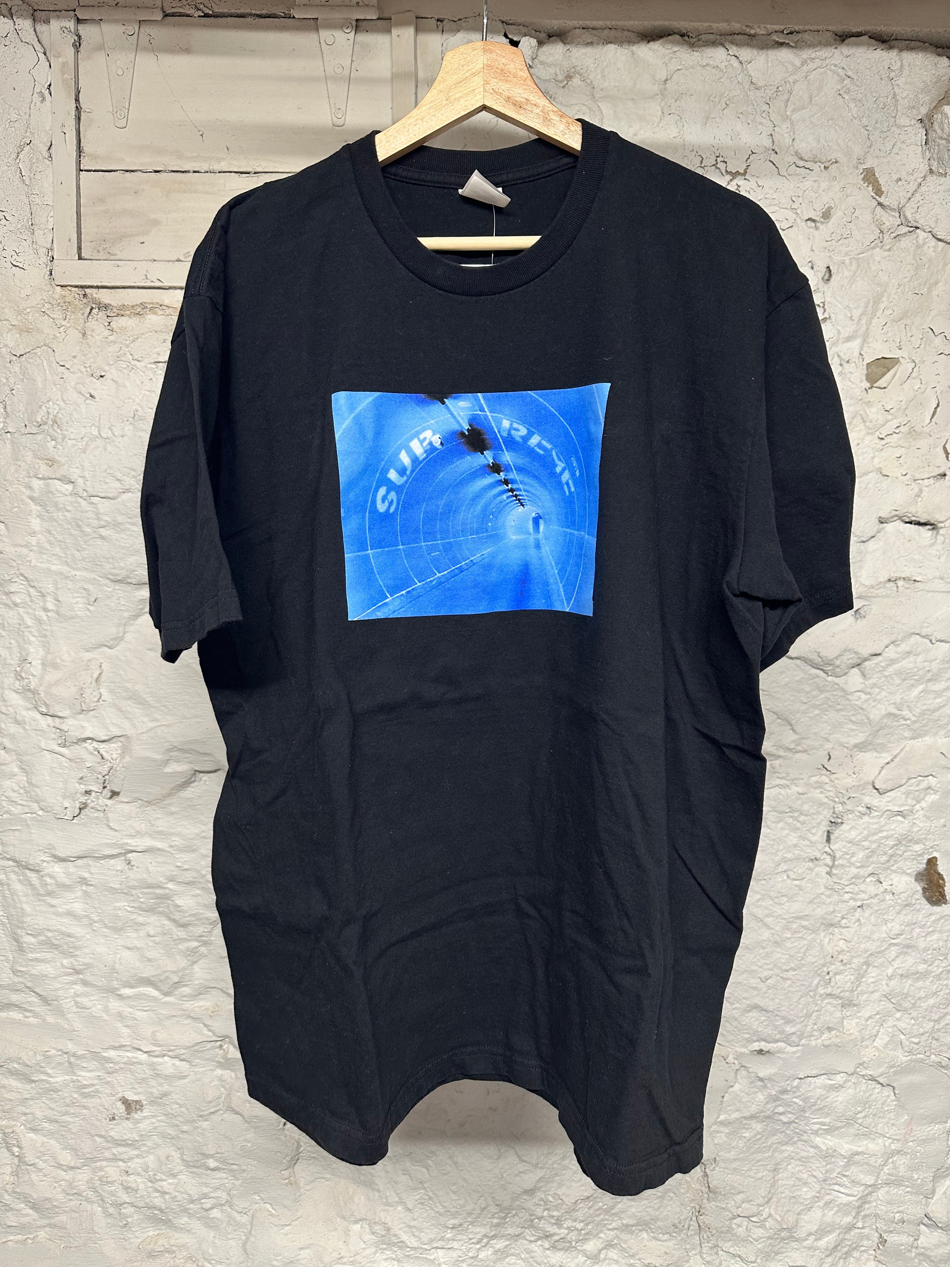 Supreme Tunnel Logo Black T-Shirt Sz XL