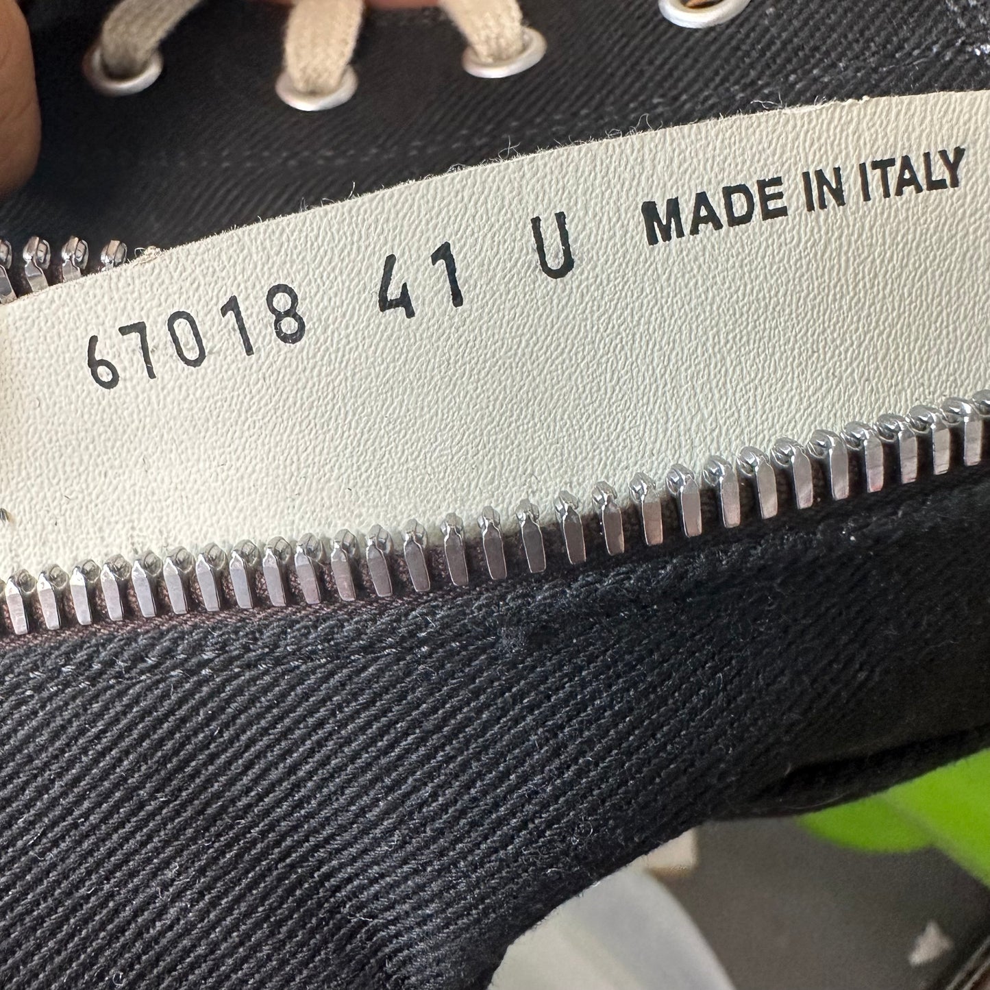 Rick Owens High Hollywood Black MIlk Sneaker Sz 8 (41)