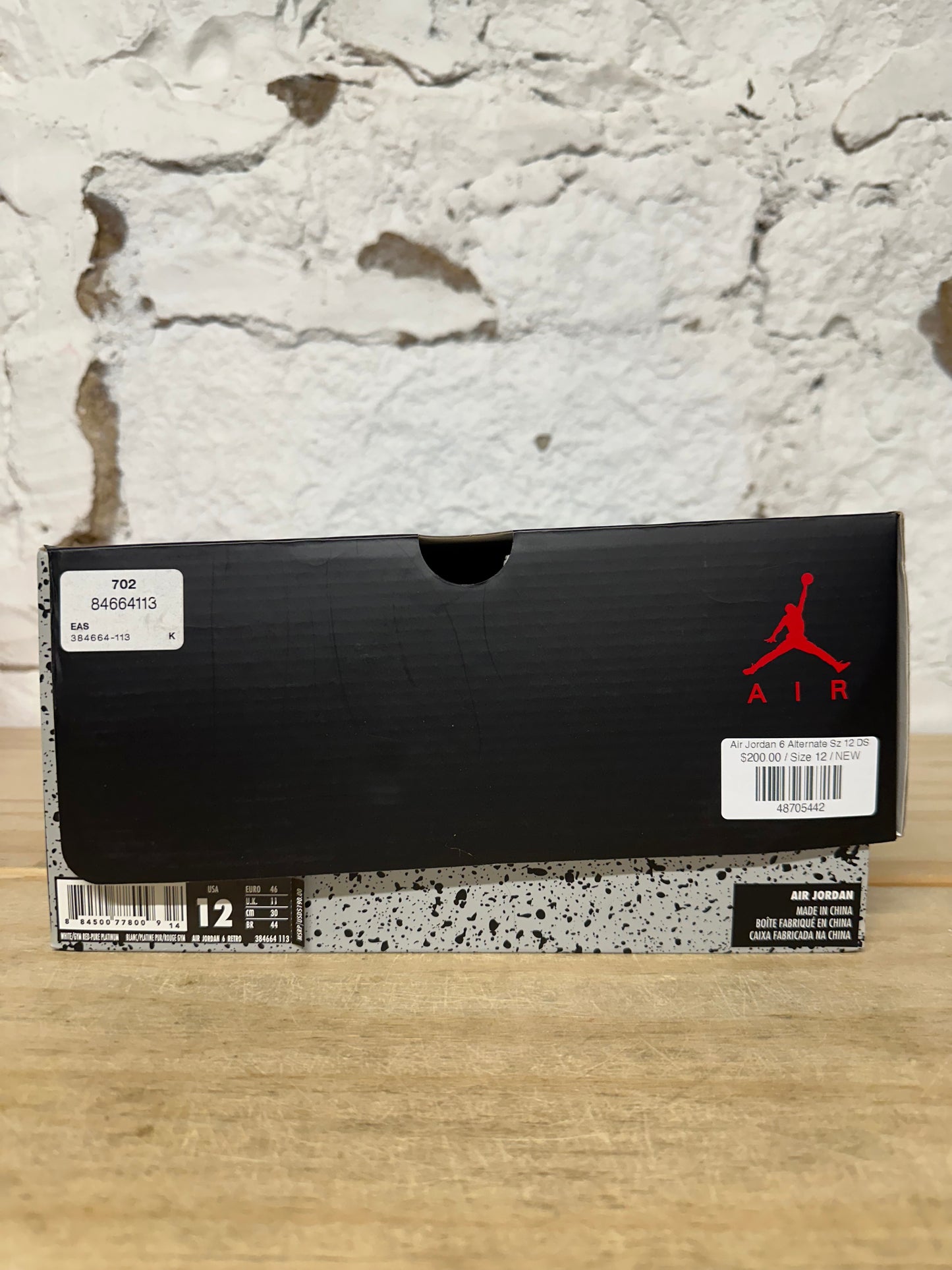 Air Jordan 6 Alternate Sz 12 DS