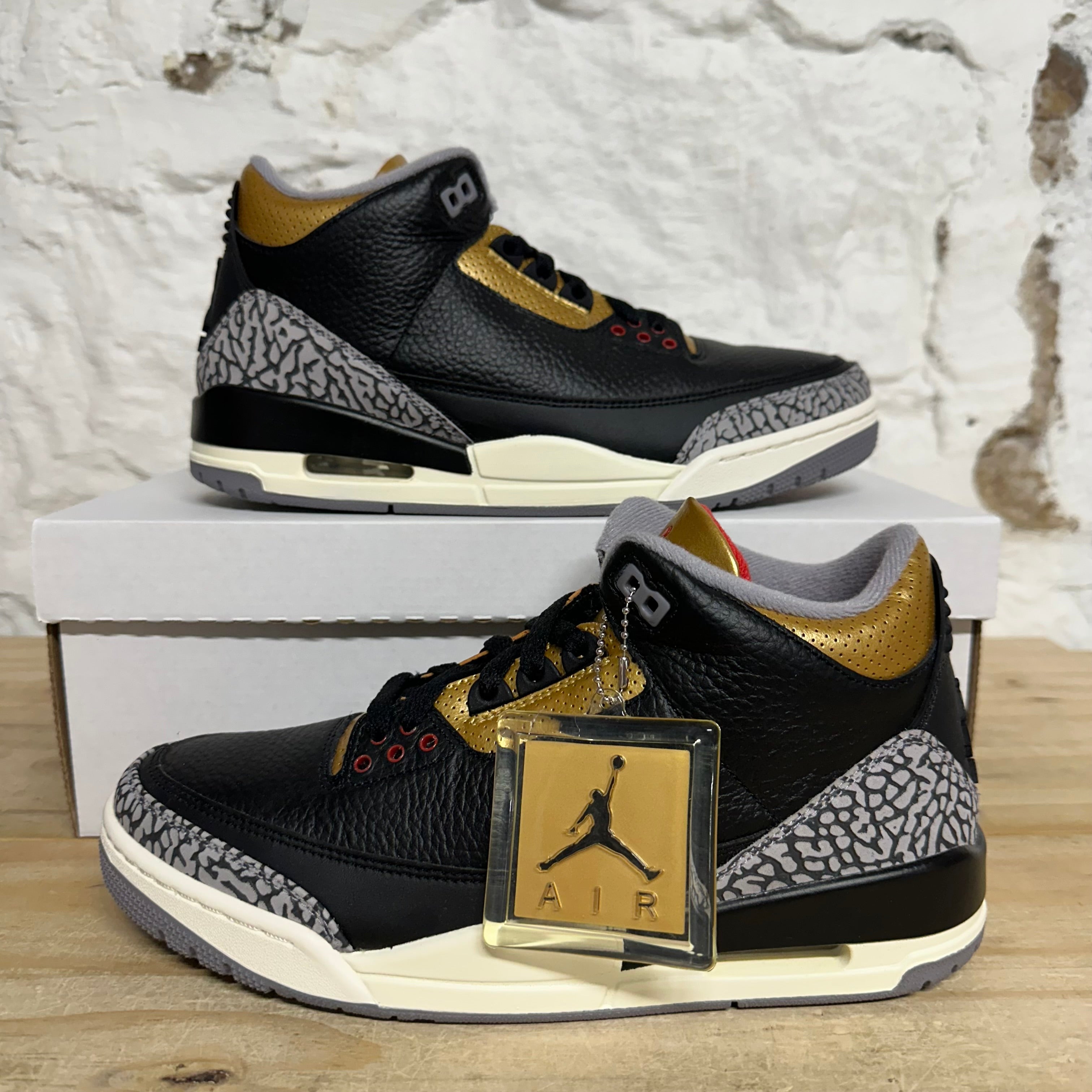 Air Jordan 3 Black Gold Sz 8.5 (10W) DS