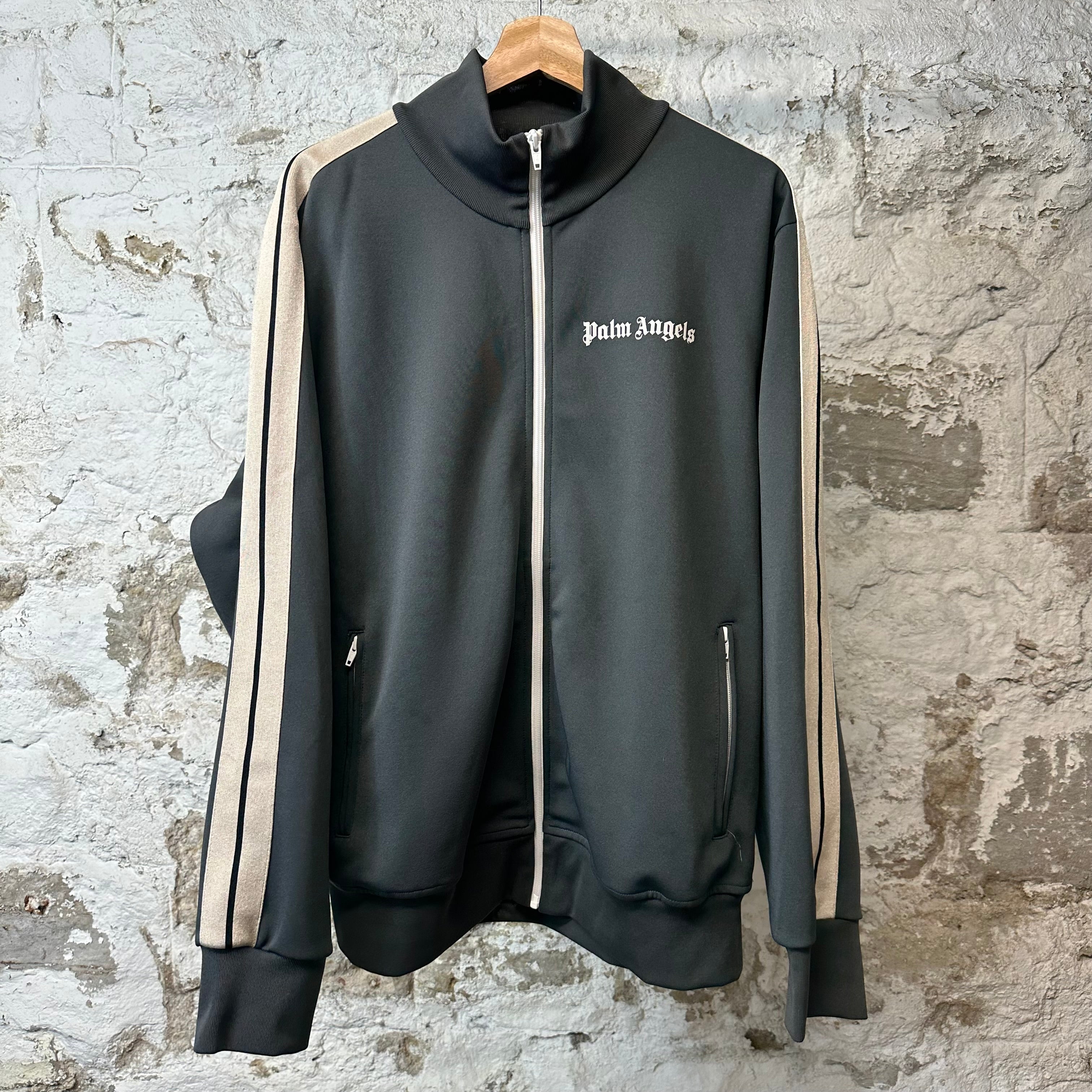 Palm Angels Grey Track Jacket Sz XXL