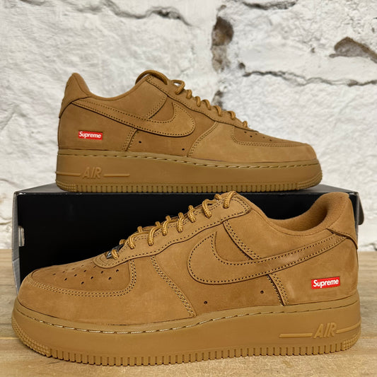 Nike Air Force 1 Low Supreme Wheat Sz 9.5 DS
