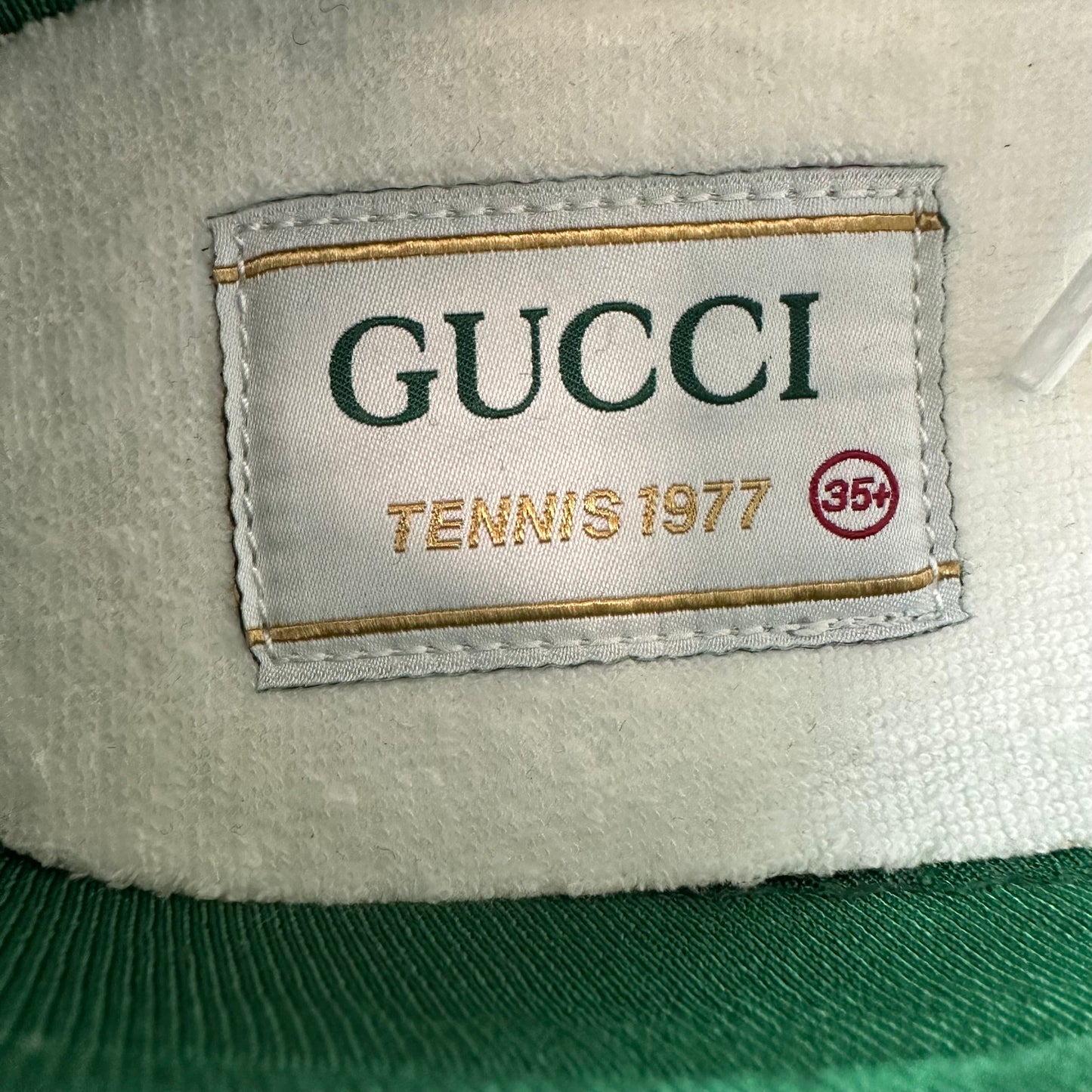 Gucci Tennis 1977 White Leather Sneaker Sz 4.5 (35.5)