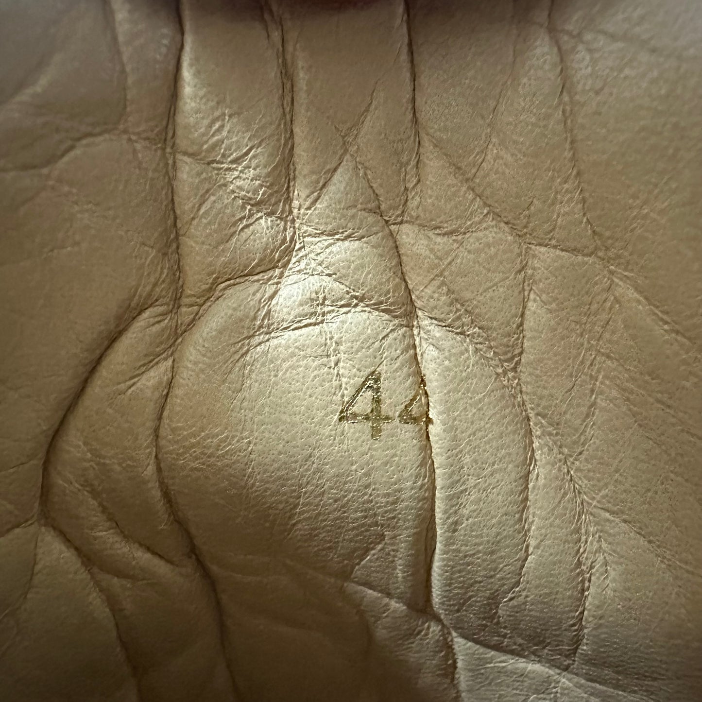 Christian Louboutin Gold Cream Black Spike Sneaker Sz 11 (44)