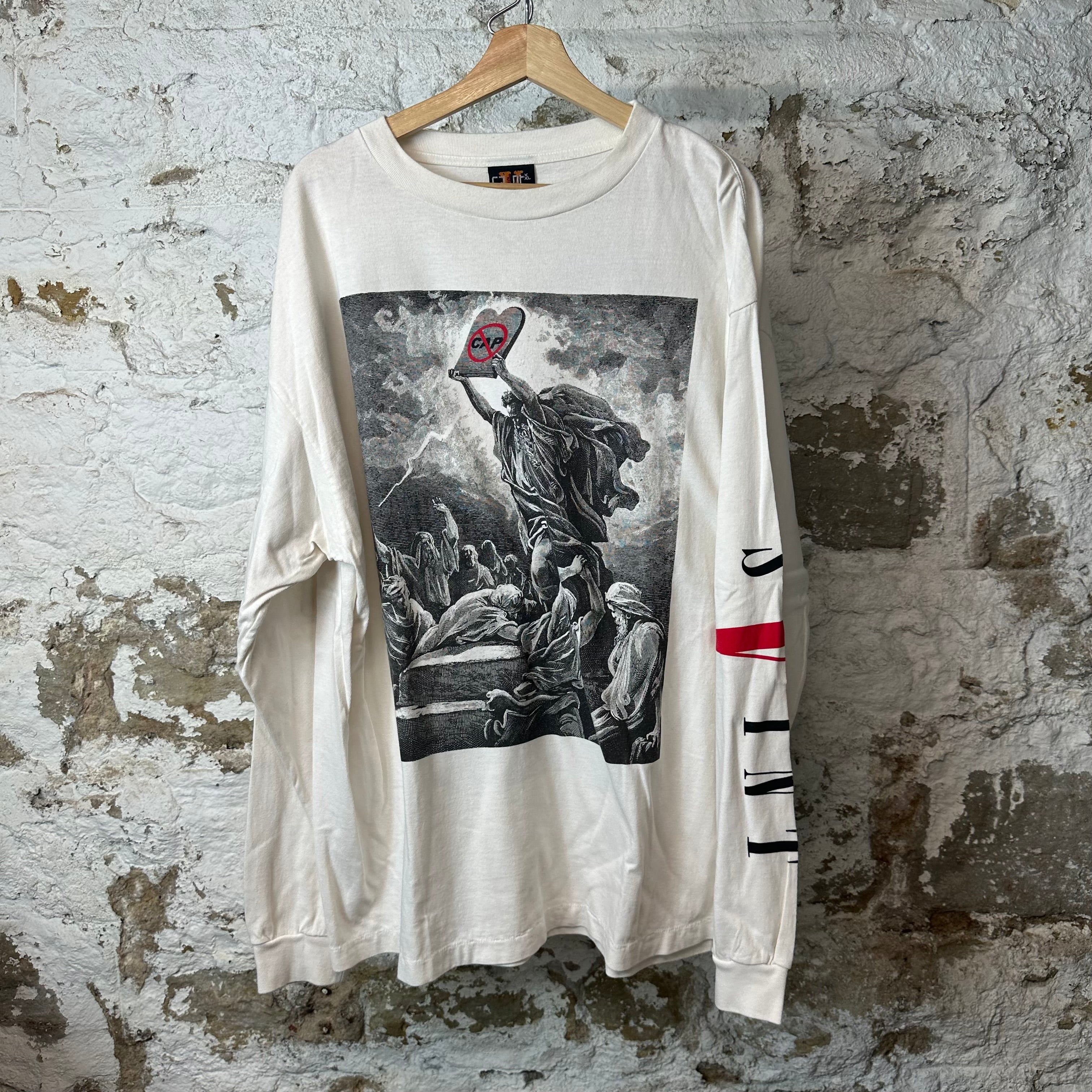 Saint Michael Vlone No Cap L/s White Sz XXL