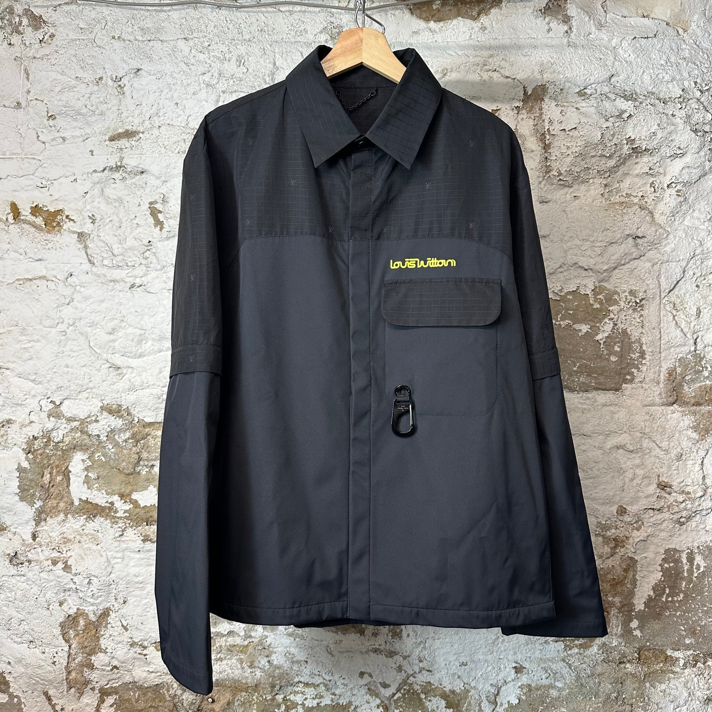 Louis Vuitton Technical Monogram Black Work Jacket Sz XL (52) DS