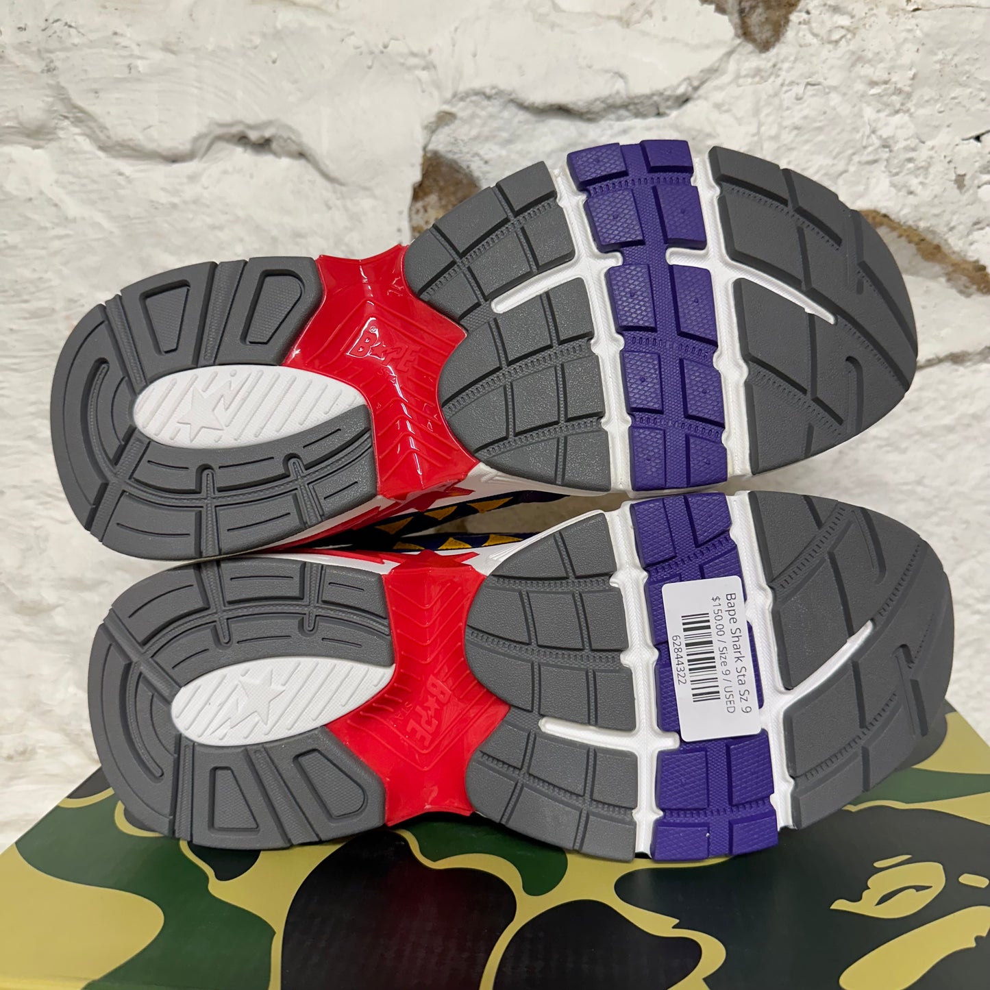 A Bathing Ape Shark Sta United States Sz 9