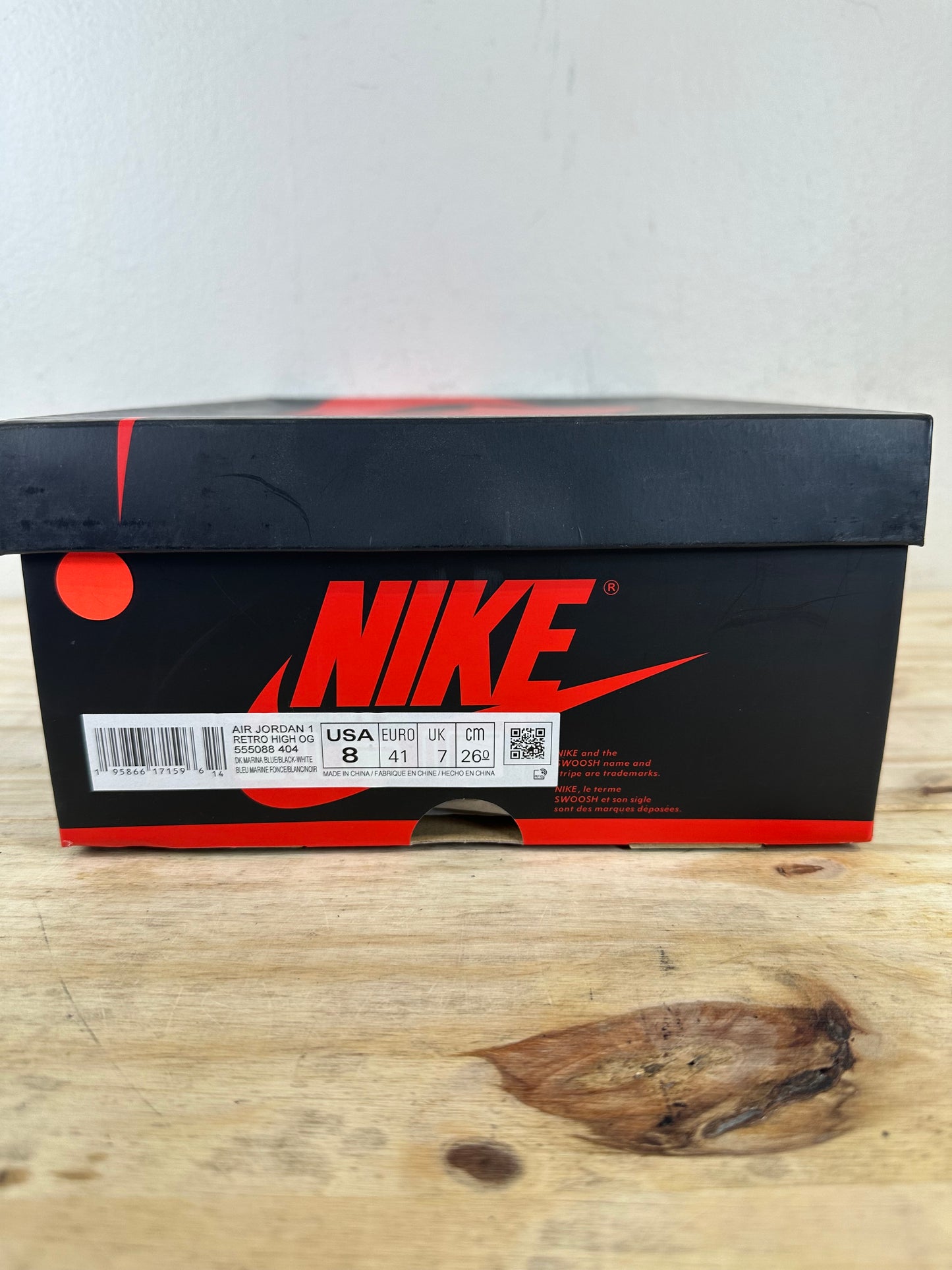 Air Jordan 1 High Dark Marina Blue Sz 8 DS