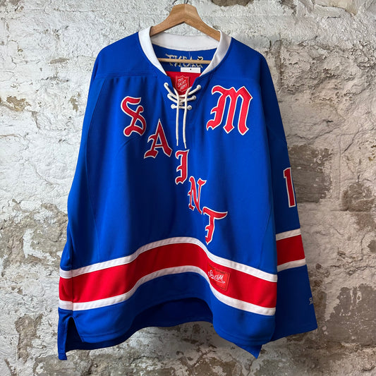 Saint Michael Supernatural Blue Hockey Jersey Sz O/S