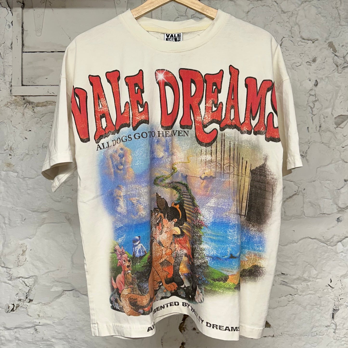 Vale All Dogs Go To Heaven T-Shirt Sz M