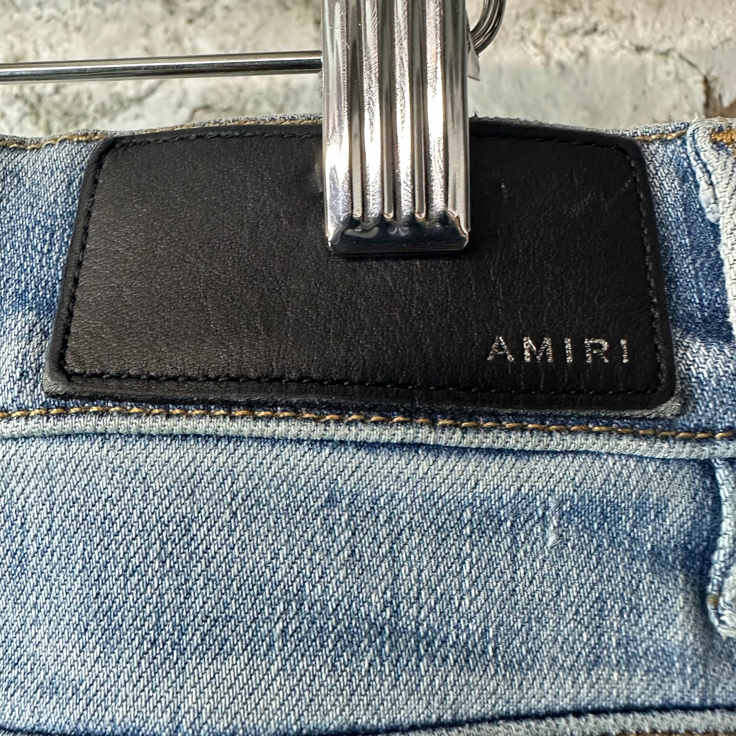 Amiri MX1 Black Playboy Blue Denim Jeans Sz 32