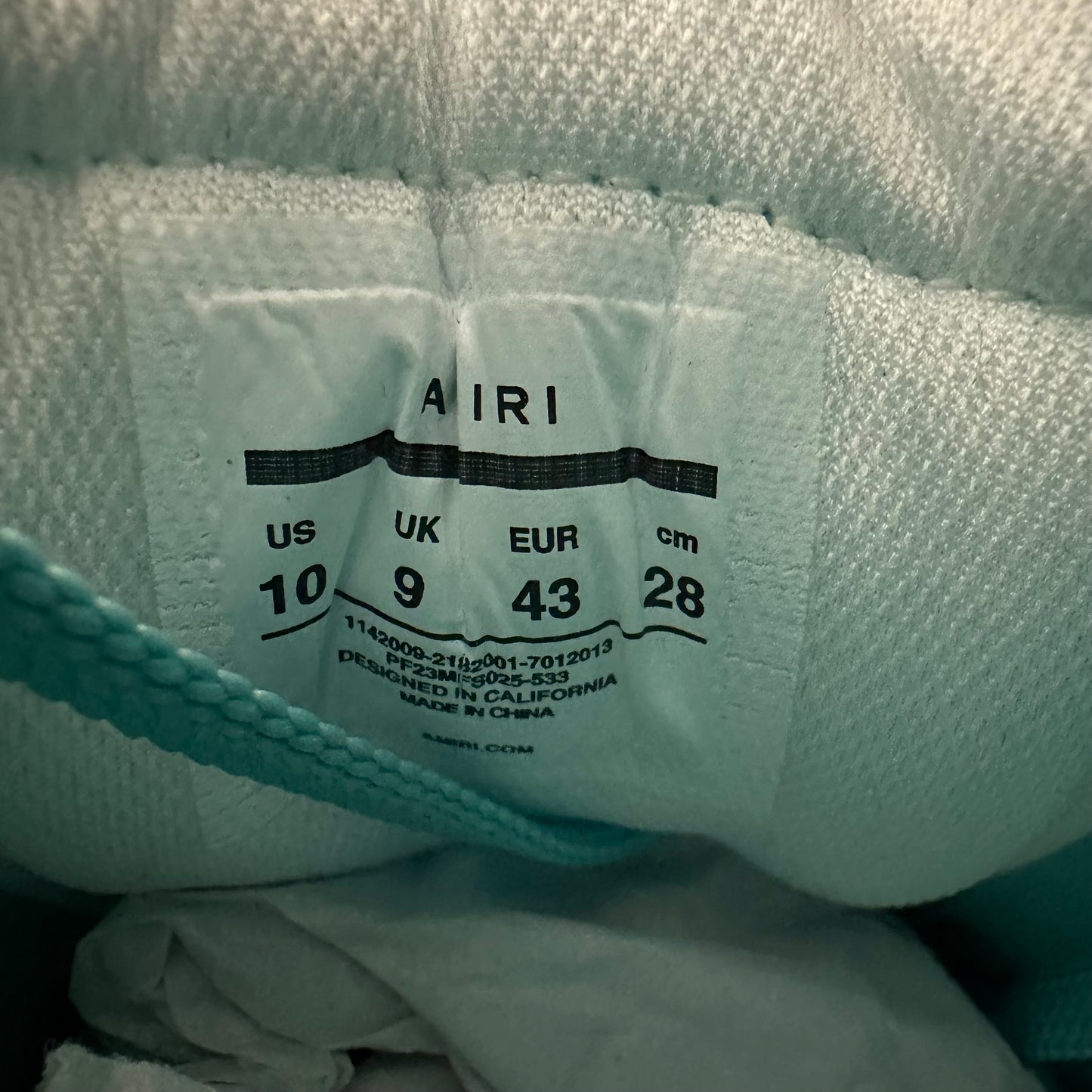 Amiri Navy Skeleton Teal Blue White Sneaker Sz 10 (43)