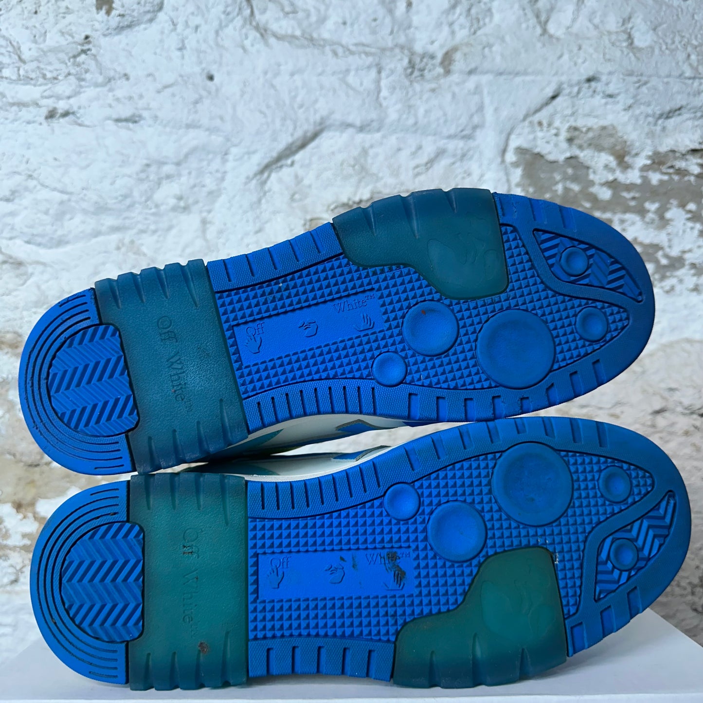 Off-White Out Of Office Blue Yellow White Sneaker Sz 13 (46)