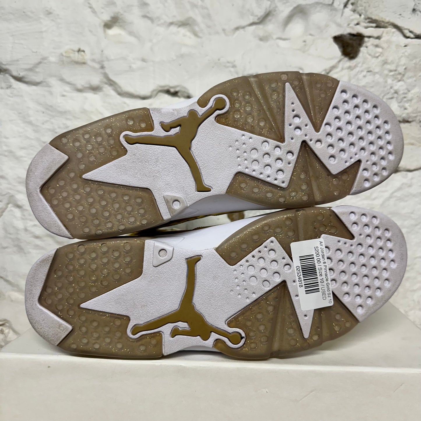 Air Jordan 6 Pinnacle Gold Sz 10