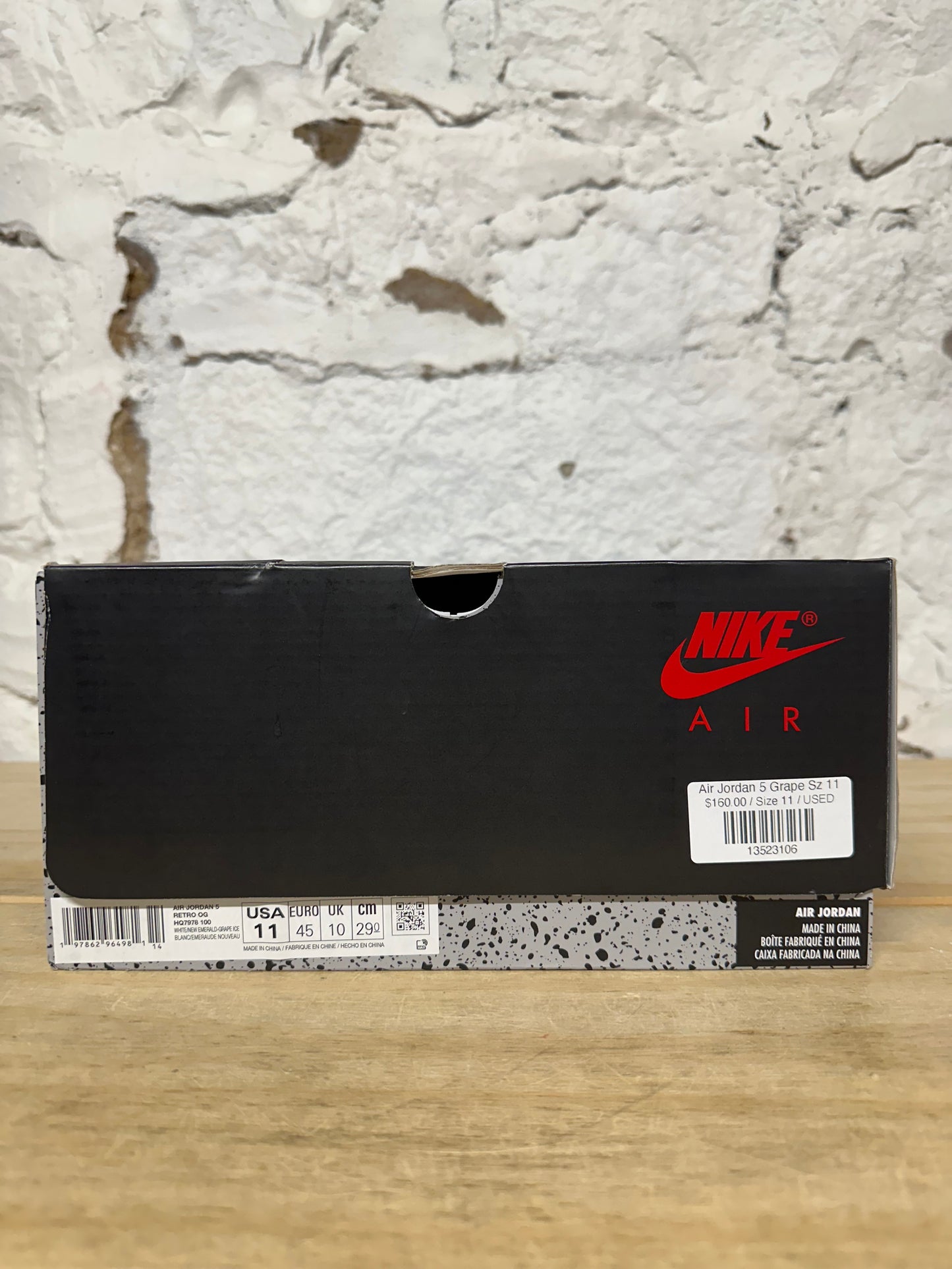 Air Jordan 5 Grape Sz 11