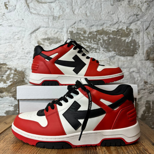 Off-White Out Of Office Black White Red Sneaker Sz 13 (46)