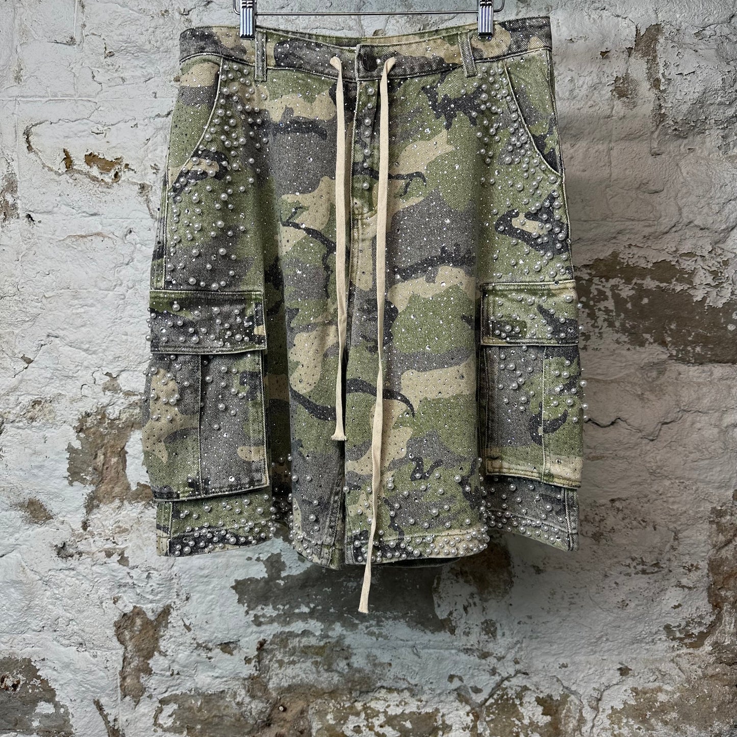 Vale Soulja Camo Jean Shorts