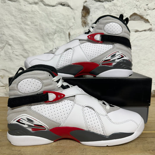 Air Jordan 8 White True Red (2025) Sz 9.5