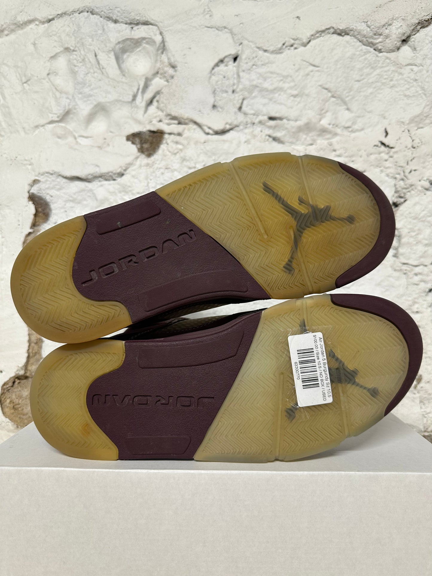 Air Jordan 5 Burgundy Sz 10.5