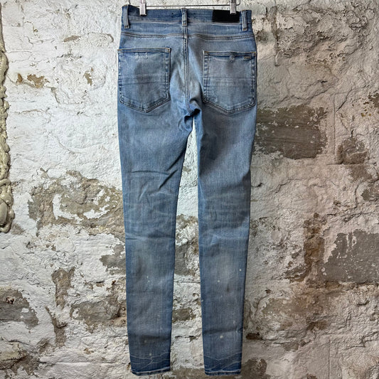 Amiri Plain Blue Denim Jeans Sz 28