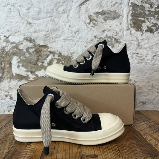 Rick Owens Jumbo Lace Black Milk Sneaker Sz 8 (41)