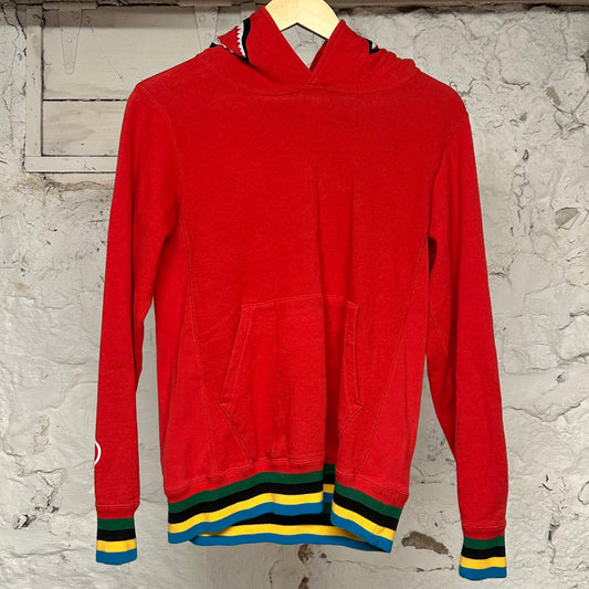 Bape Red Shark Pullover Hoodie Sz S