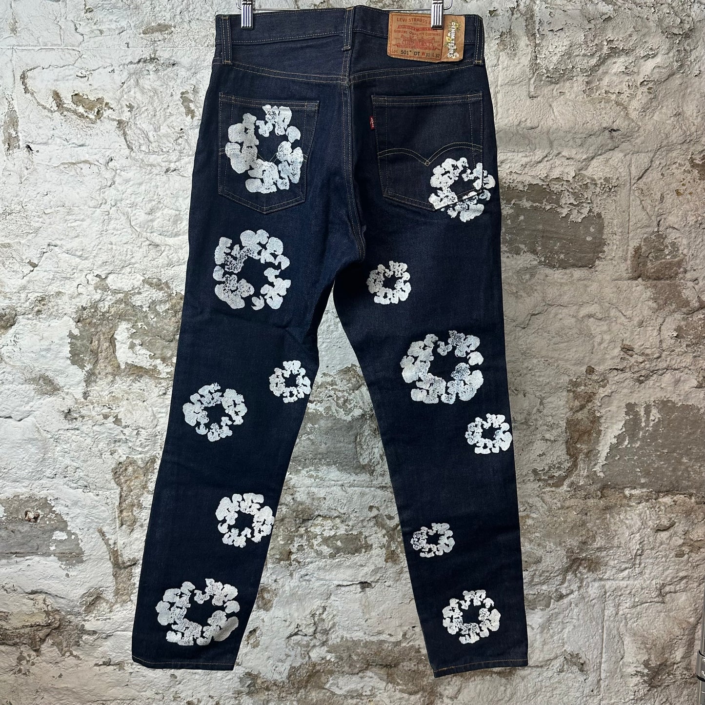 Denim Tears White CW Dark Blue Denim Jeans Sz 31