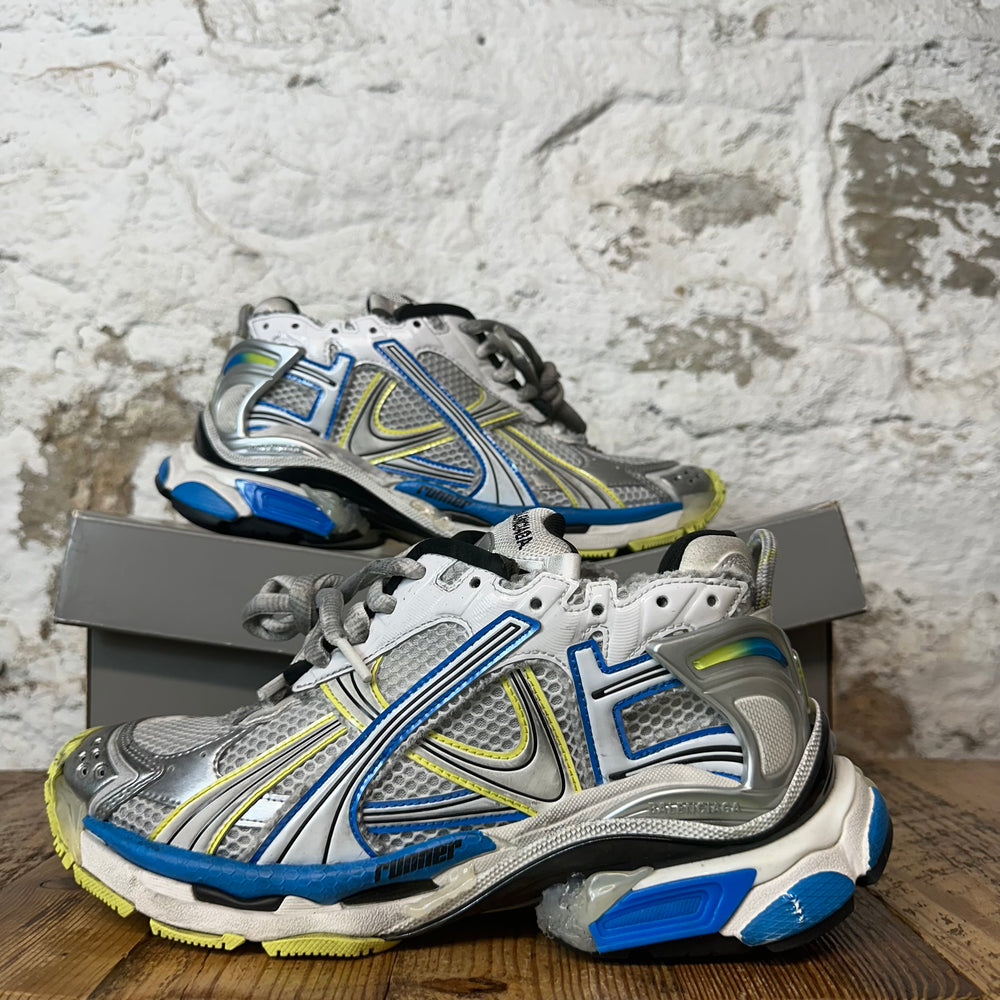 Balenciaga Runner Yellow Blue White Gray Sneaker Sz 7 (40)