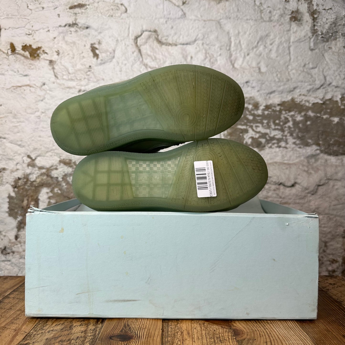 Lanvin Curb Cool Green Sneaker Sz 6.5 (39)