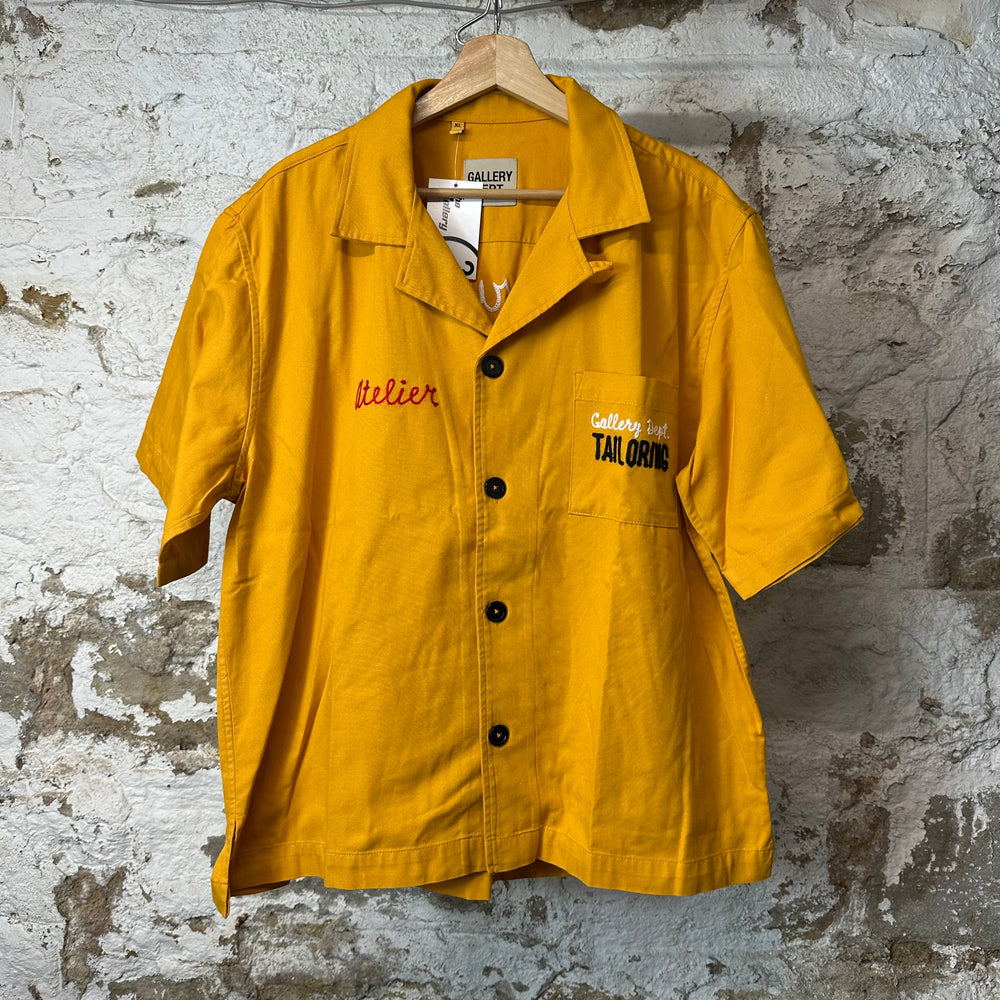 Gallery Department Atelier Parker Yellow Button Up Shirt Sz XL