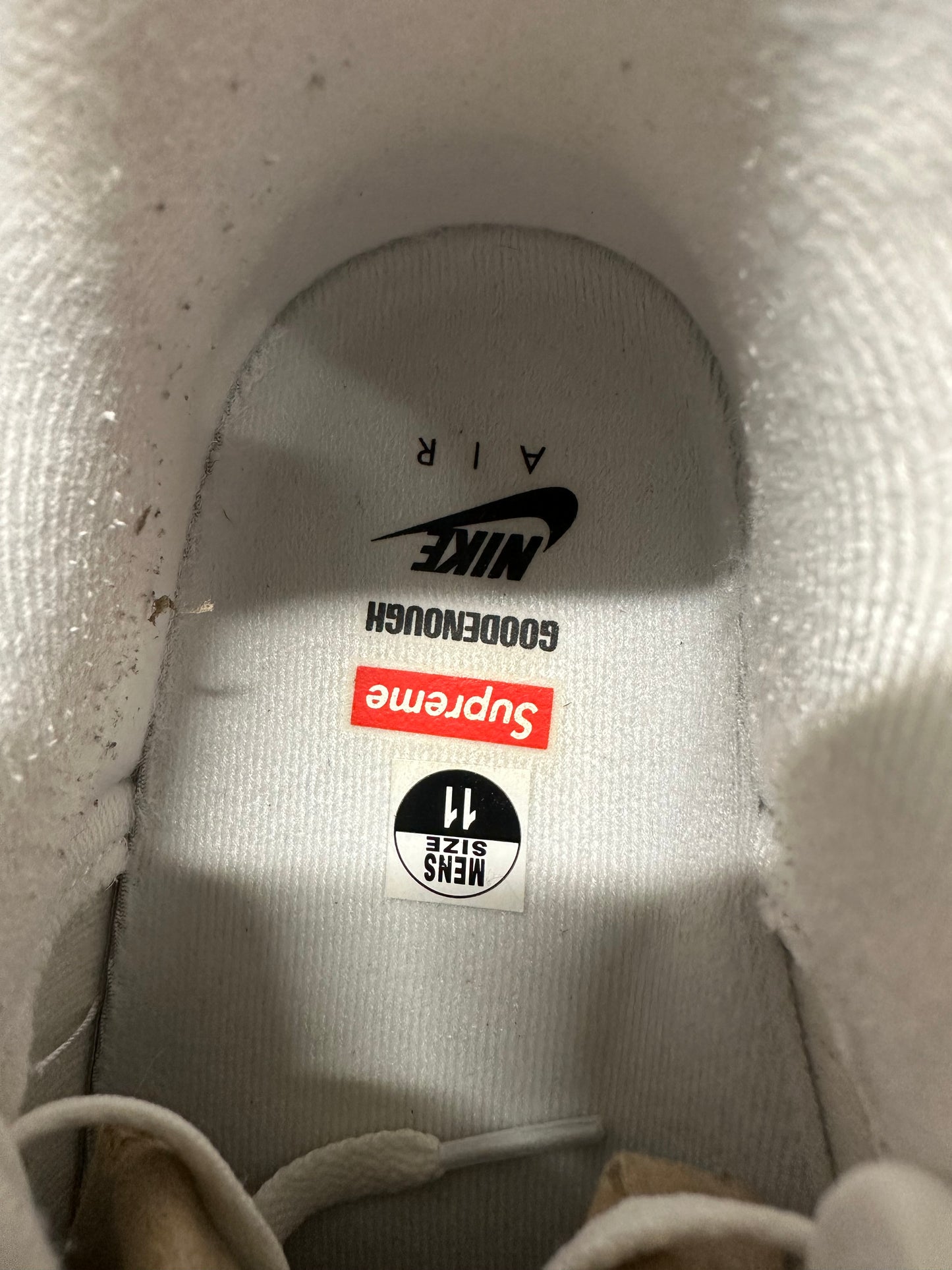 Nike Air Force 1 Supreme Goodenough Cheetah Print Sz 11