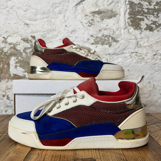 Christian Louboutin Blue Red White Sneaker Sz 11 (44)