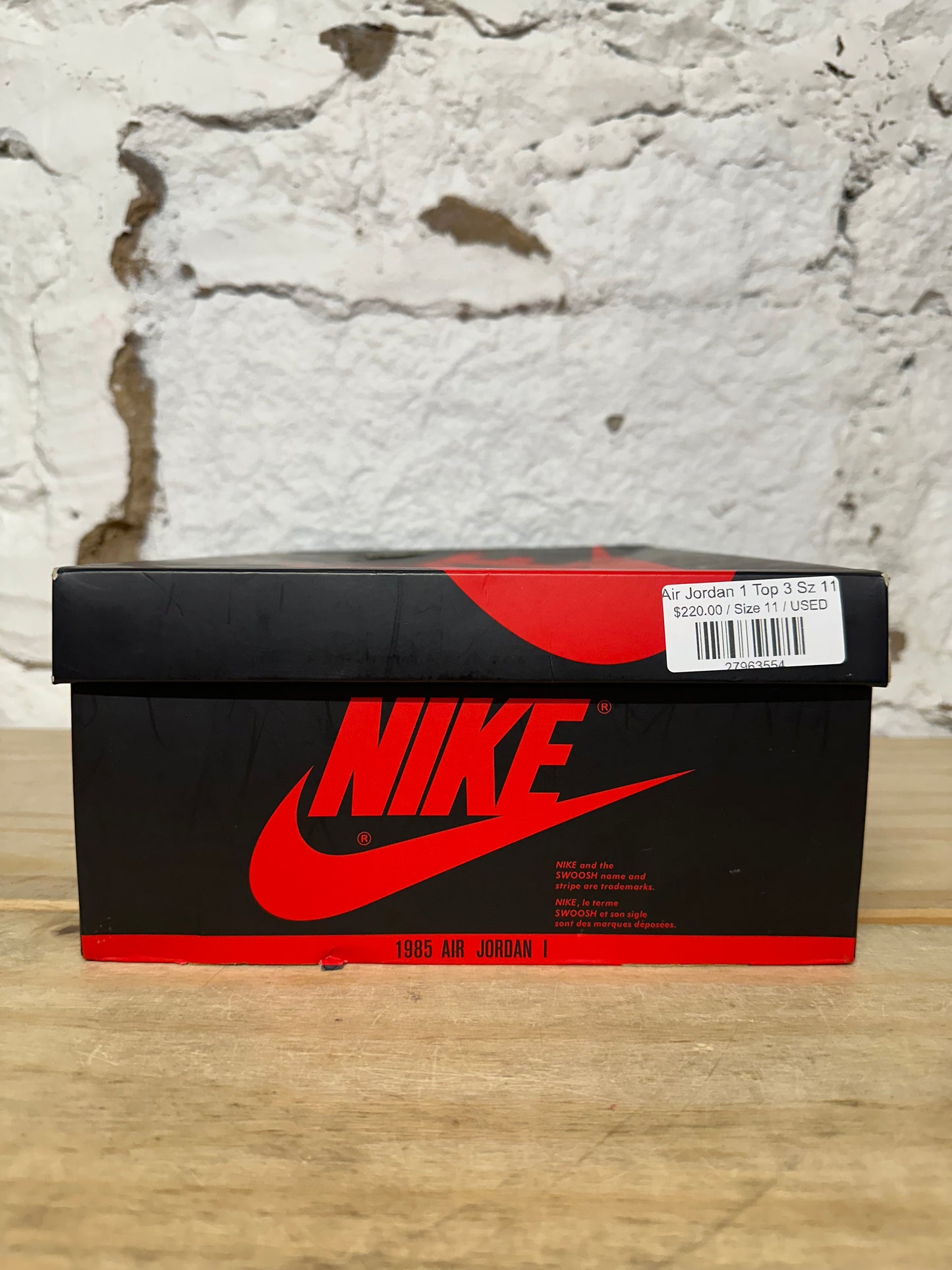 Air Jordan 1 High Top 3 Sz 11