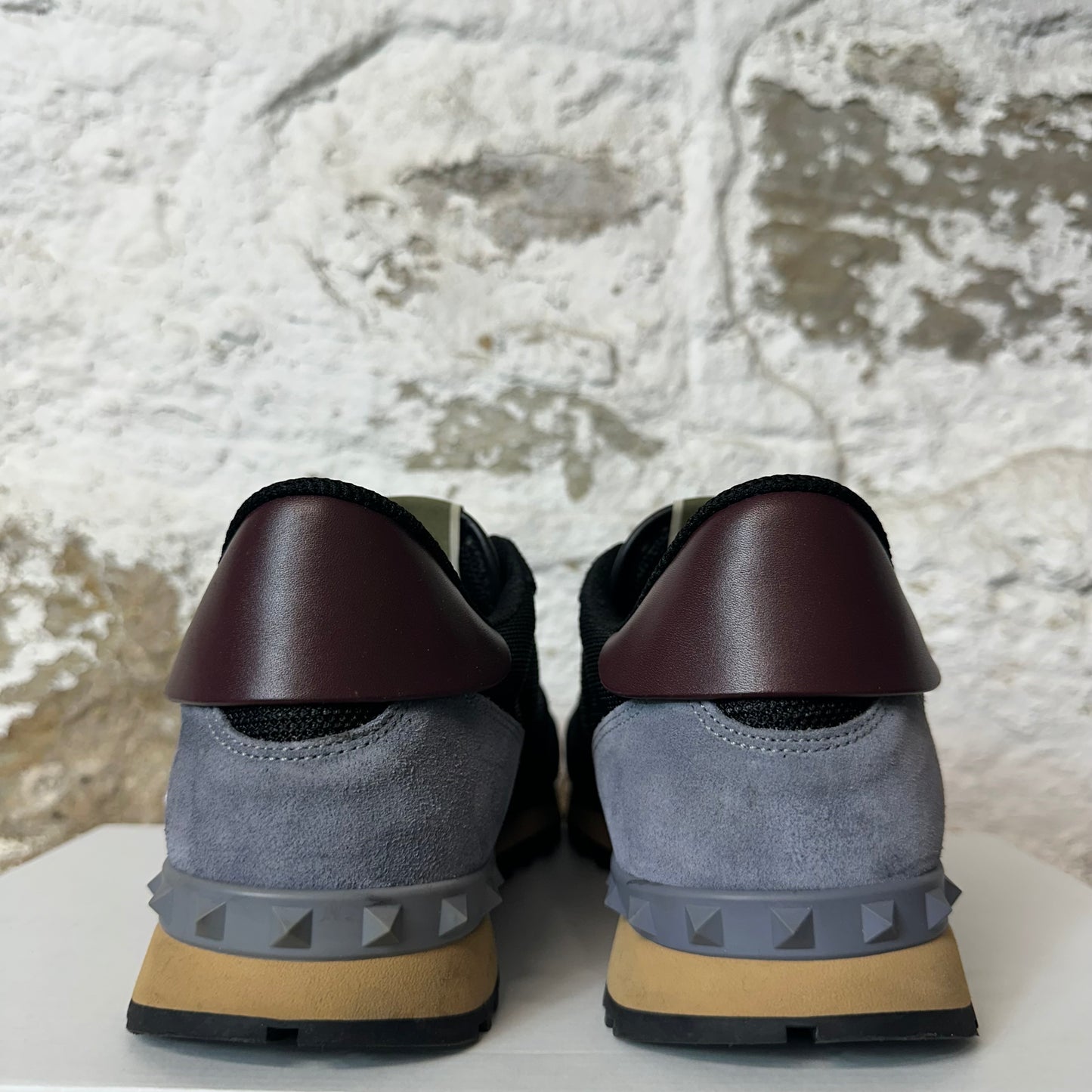 Valentino Black Gray Rock Runner Sneaker Sz 9 (42) No Box