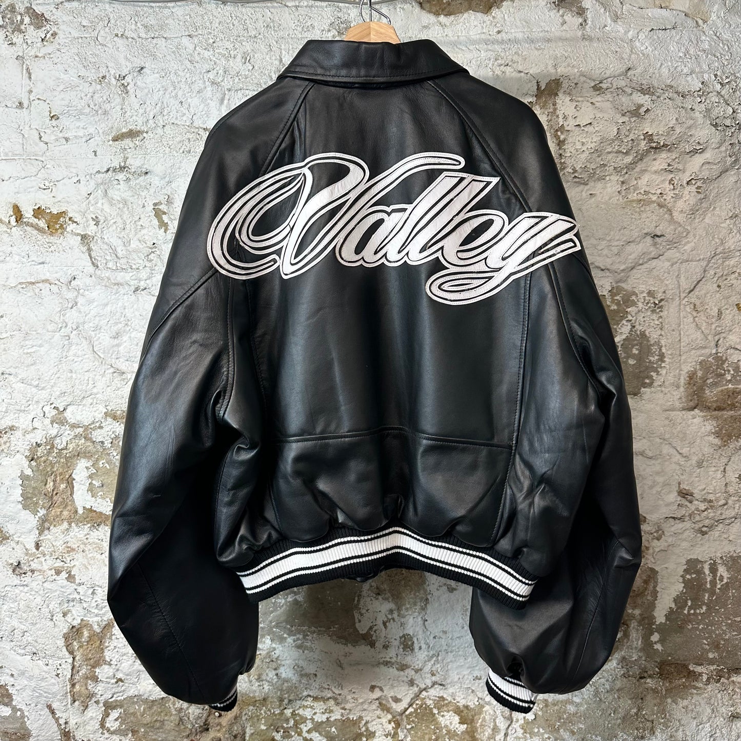 Vale Dreams Black Leather Coach Jacket Sz L