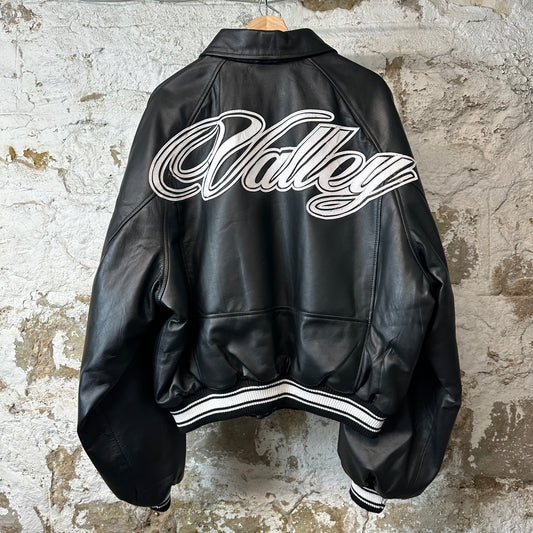 Vale Dreams Black Leather Coach Jacket Sz L