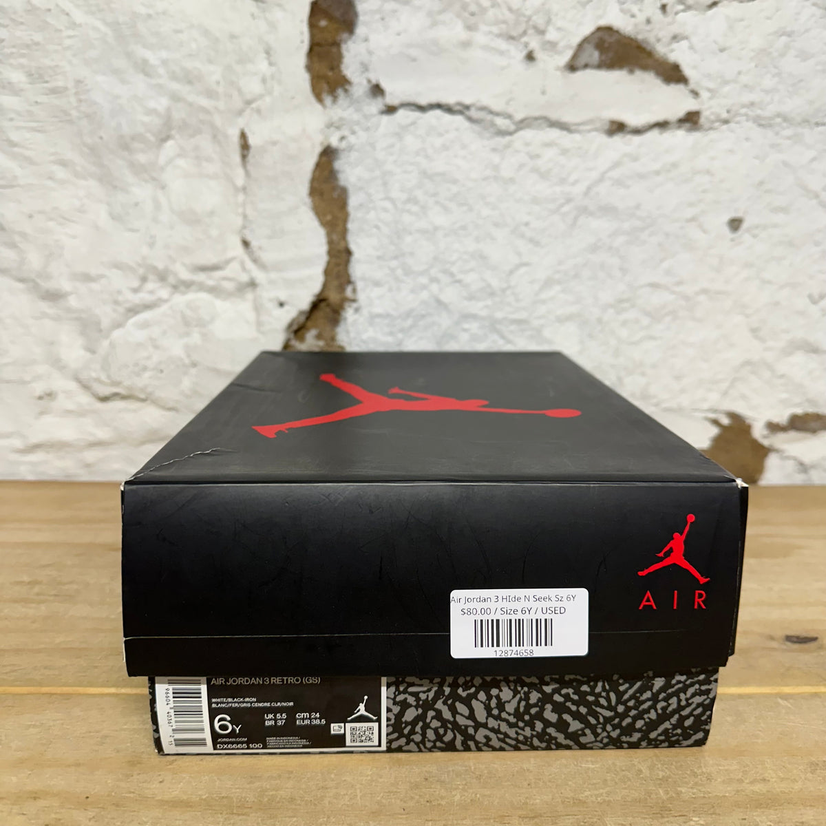 Air Jordan 3 Hide N Seek Sz 6Y