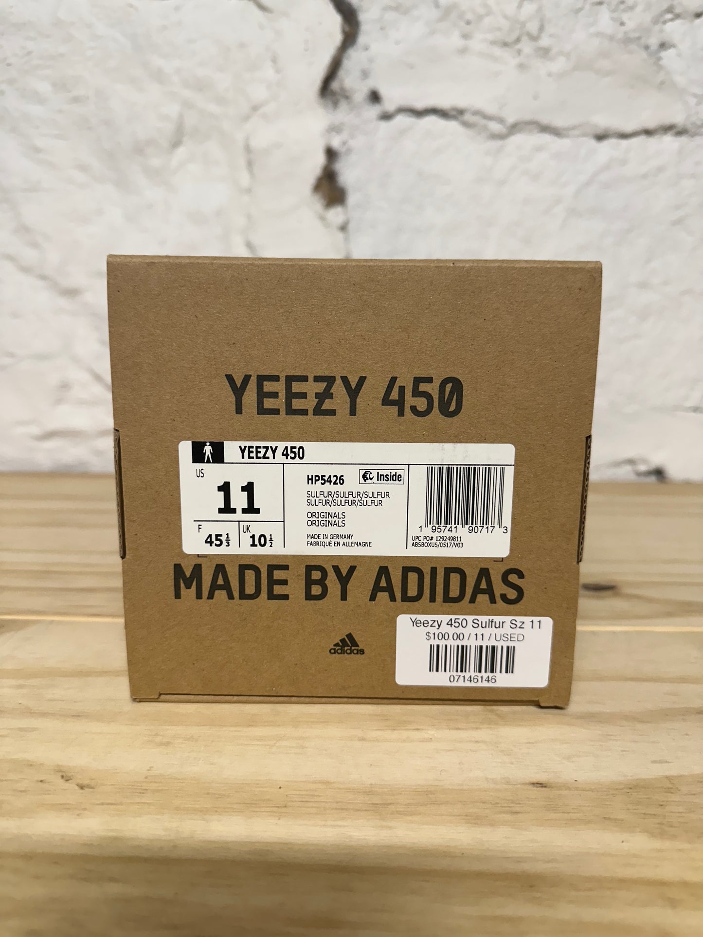 Yeezy 450 Sulfur Sz 11